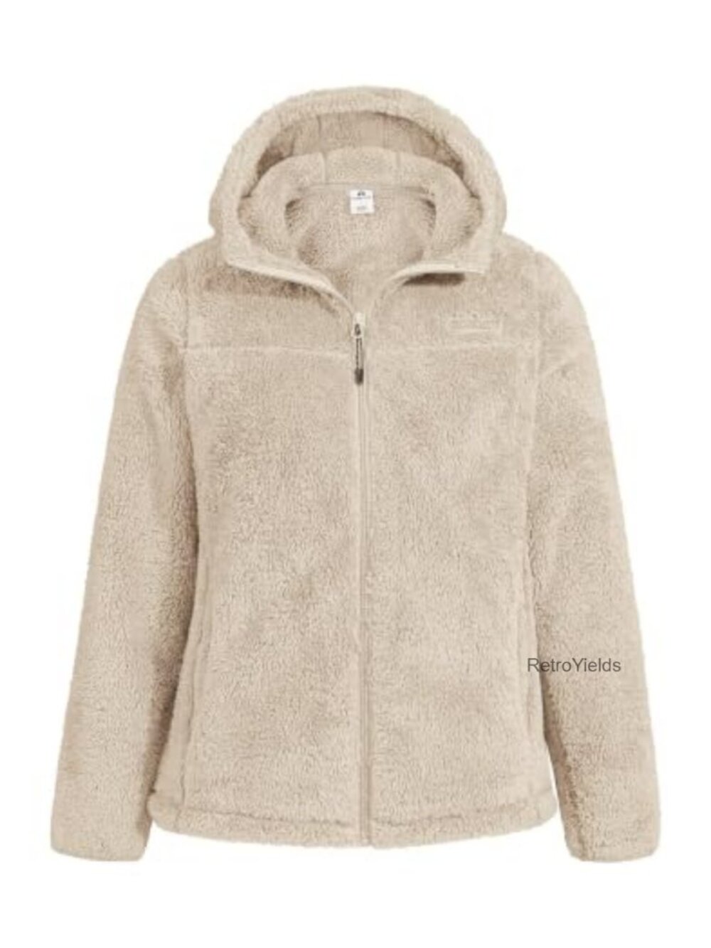 Fuzzy Fleece Jacket Full Zip Hooded Lightweight Warm Soft Coat